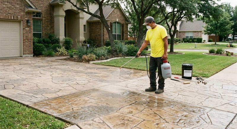 Porch Concrete Sealing in Bellevue, WA