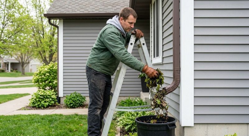 Downspout Blockage Removal in Long Island, NY