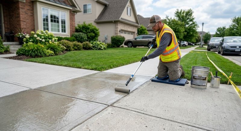 Sidewalk Concrete Sealing in Seattle, WA