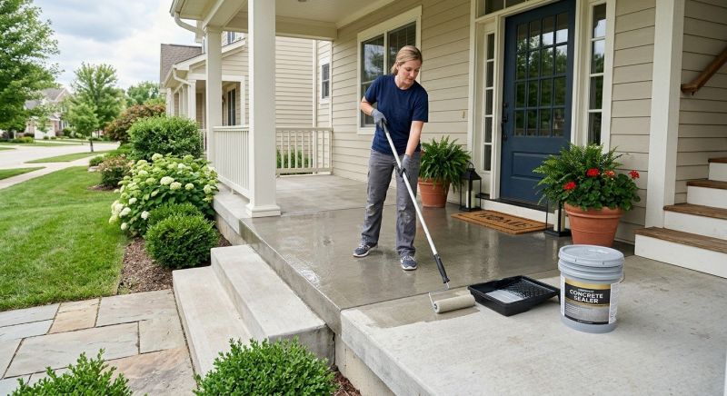 Stamped Concrete Sealing in Puyallup, WA